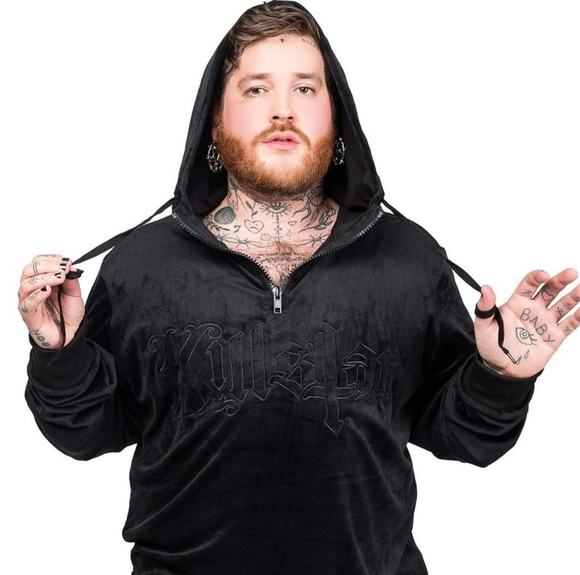 🆕 Killstar "Fester" Velour Black Hoodie - Picture 2 of 15